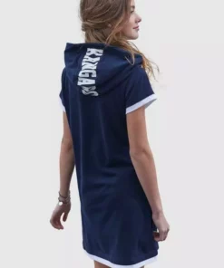 KangaROOS Jerseykleid mit bedruckter Kapuze