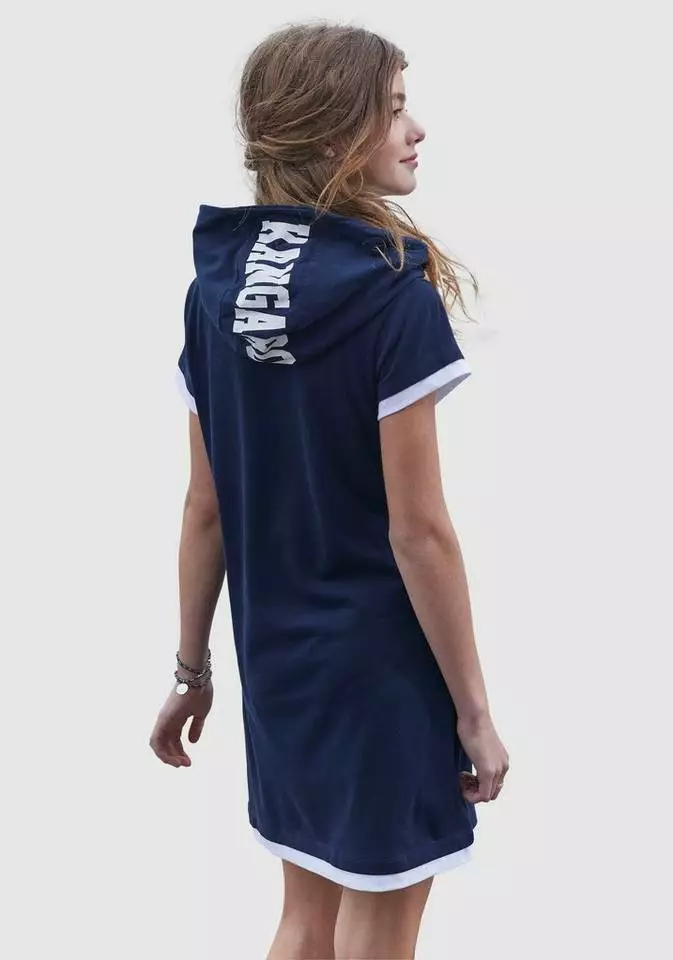 KangaROOS Jerseykleid mit bedruckter Kapuze 1 KangaROOS Jerseykleid mit bedruckter Kapuze