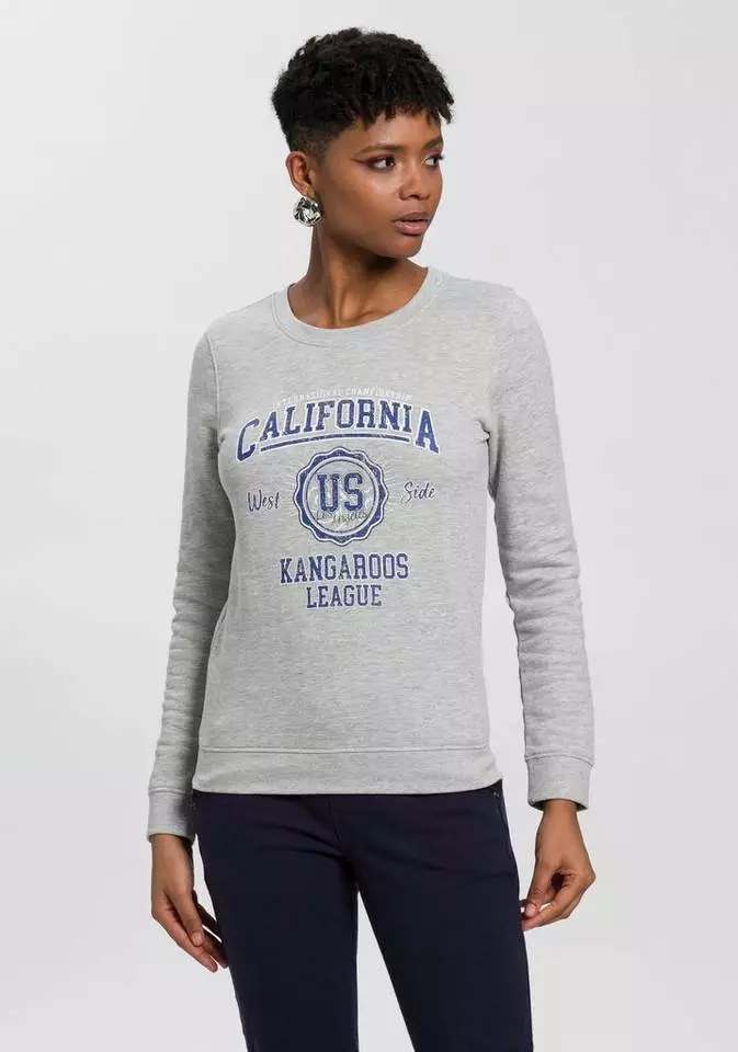KangaROOS Sweater mit collem Frontprint im College-Look - NEUE KOLLEKTION 1 KangaROOS Sweater mit collem Frontprint im College-Look - NEUE KOLLEKTION