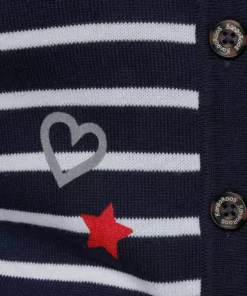 KangaROOS Kapuzenstrickjacke mit Streifen, Herzen & Sternen - Design - NEUE KOLLEKTION Marine-wei&szlig;-rot, Hellgrau-anthrazit-mint -KangaROOS Verkaufsladen 9db9af15 8920 5f7f 8a49 c8aa222c711e