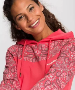 KangaROOS Sweatkleid mit schönem Print im Ärmel- und Brustbereich Hellrot-gemustert, Schwarz-gemustert, Marine-gemustert, Ecru-melange-bedruckt -KangaROOS Verkaufsladen a03e7cae 0adb 5581 9c78 be2711241de1