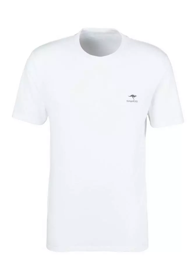 KangaROOS T-Shirt (2er-Pack) mit kleinem Logodruck Weiß, Petrol | weiß 2 KangaROOS T-Shirt (2er-Pack) mit kleinem Logodruck Weiß, Petrol | weiß – Bild 2