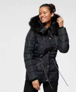 KangaROOS Outdoorjacke in Kurzform, mit abnehmbarem Fellimitat-Kragen an der Kapuze - NEUE KOLLEKTION Marine, Schwarz, Rosa -KangaROOS Verkaufsladen a1655298 8ef1 53e5 be20 49d088f167d4