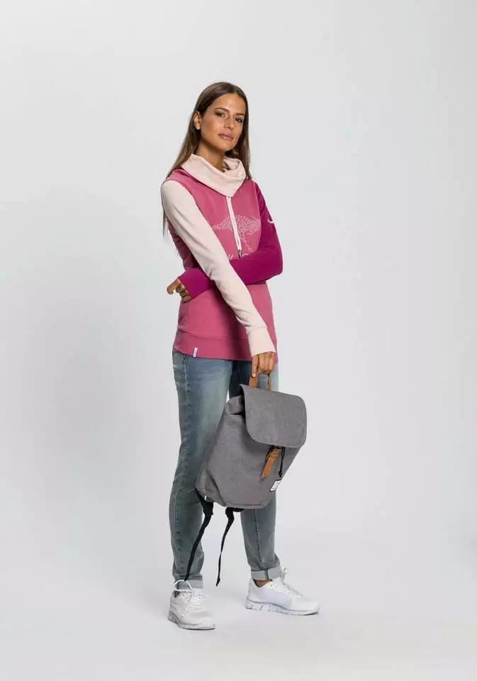 KangaROOS Sweatshirt mit kontrastfarbenen Ärmeln im neuen Colour-Blocking-Design - NEUE KOLLEKTION Weiß-schwarz-hellgrau, Beere 8 KangaROOS Sweatshirt mit kontrastfarbenen Ärmeln im neuen Colour-Blocking-Design - NEUE KOLLEKTION Weiß-schwarz-hellgrau, Beere – Bild 8