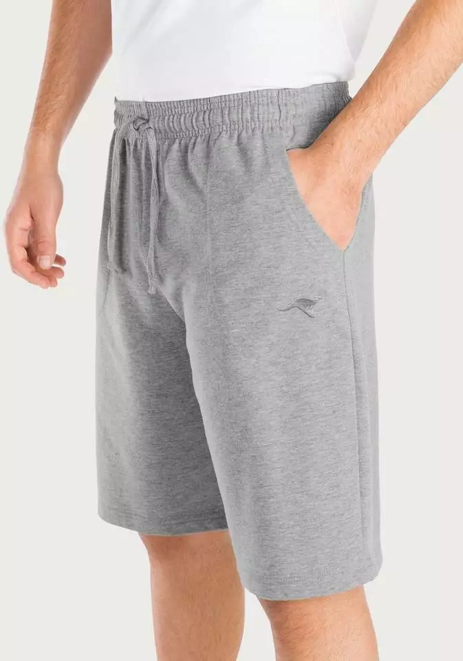 KangaROOS Relaxshorts aus weicher Sweatware Schwarz, Grau-meliert 3 KangaROOS Relaxshorts aus weicher Sweatware Schwarz, Grau-meliert – Bild 3