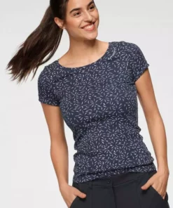 KangaROOS T-Shirt mit tollem filigranem Allover-Druck - NEUE KOLLEKTION Marine-hellblau, Weiß-pink -KangaROOS Verkaufsladen aa2970f4 3a65 51cc a71e 7fd3ea604ef2