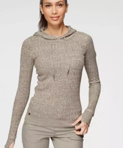 KangaROOS Kapuzenpullover im feinen Zopf-Strick-Design Rosa-weiß-meliert, Grau-wollweiß-melange, Dunkelbeige-wollweiß-melange, Blau-weiß-meliert -KangaROOS Verkaufsladen ab019f59 19e8 5c8c 993b d99ed1999df0