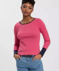 KangaROOS Langarmshirt mit Knopfleiste auf dem Rücken - NEUE KOLLEKTION