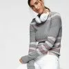 KangaROOS Rundhalspullover im stilvollem Streifen-Design Hellgrau-wei&szlig;-rosa, Rot-marine-wei&szlig;