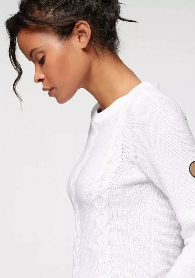 KangaROOS Rundhalspullover mit tollem Zopfmuster - NEUE KOLLEKTION Offwhite, Mittelblau 5 KangaROOS Rundhalspullover mit tollem Zopfmuster - NEUE KOLLEKTION Offwhite, Mittelblau – Bild 5