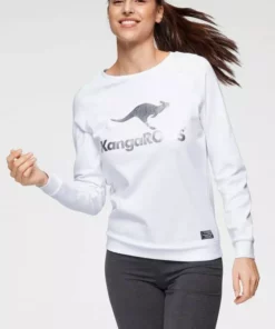 KangaROOS Sweater mit großem Label-Print vorne Hellgrau-meliert, Blau, Weiß, Schwarz -KangaROOS Verkaufsladen b73abbc2 3cb5 55d1 a3fa 6ed7d6a36efd