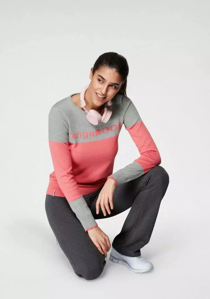 KangaROOS Rundhalspullover mit Colour-Blocking und großem Logo-Schriftzug - NEUE KOLLEKTION 4 KangaROOS Rundhalspullover mit Colour-Blocking und großem Logo-Schriftzug - NEUE KOLLEKTION – Bild 4