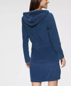 Damenbademantel »Kira«, KangaROOS, mit Reißverschluss und Bindekordel Grau-pink, Blau-neongr&uuml;n -KangaROOS Verkaufsladen bcad68d1 5c47 51c7 95a9 c6938fd56dcf