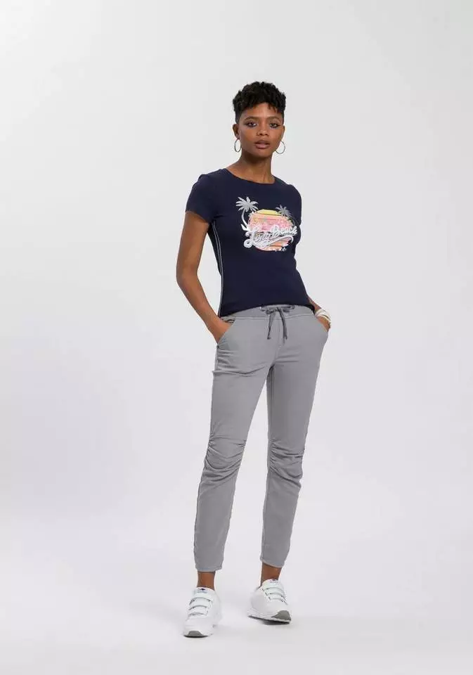 KangaROOS T-Shirt mit "Long Beach" Print Marine, Grau-bedruckt, Weiß 4 KangaROOS T-Shirt mit "Long Beach" Print Marine, Grau-bedruckt, Weiß – Bild 4