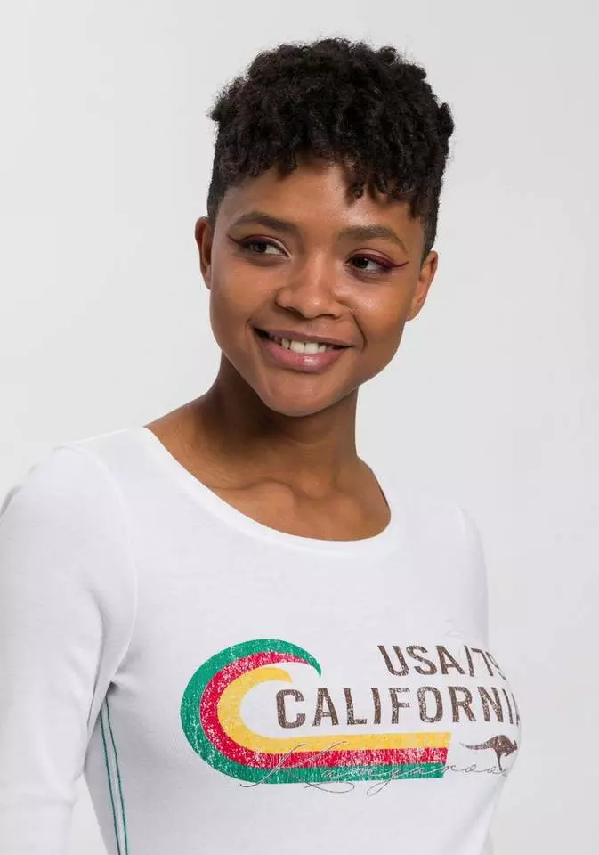 KangaROOS Langarmshirt mit modischem Retro-Druck - NEUE KOLLEKTION 3 KangaROOS Langarmshirt mit modischem Retro-Druck - NEUE KOLLEKTION – Bild 3