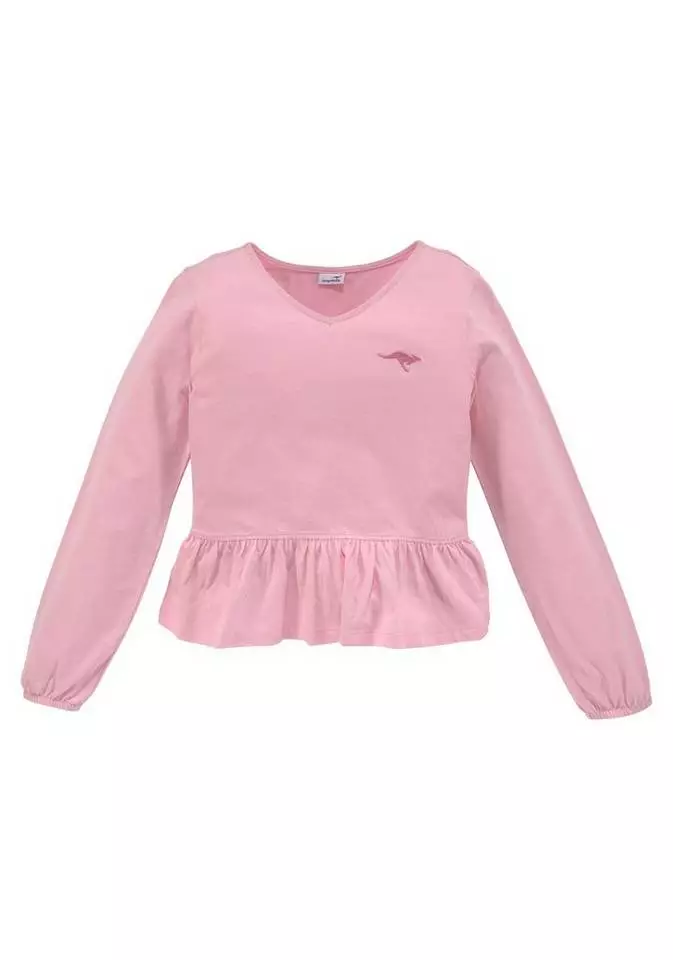 KangaROOS Langarmshirt in kürzerer Form 2 KangaROOS Langarmshirt in kürzerer Form – Bild 2