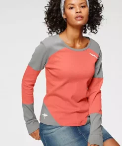 KangaROOS Sweatshirt im modischen Color-Blocking Koralle-grau, Hellt&uuml;rkis-ecru, Schwarz-wei&szlig; -KangaROOS Verkaufsladen ca71b58f 089a 5190 803a 8fb06040275d
