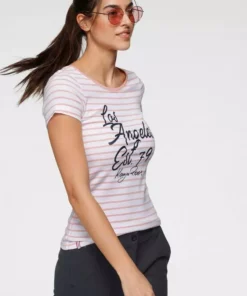 KangaROOS T-Shirt mit großem Logoschriftzug in Handschrift-Optik Marine-weiß, Weiß-rosa 10 KangaROOS T-Shirt mit großem Logoschriftzug in Handschrift-Optik Marine-weiß, Weiß-rosa -KangaROOS Verkaufsladen cb72ae86 567f 5779 8c81 72b7bfab8ff7