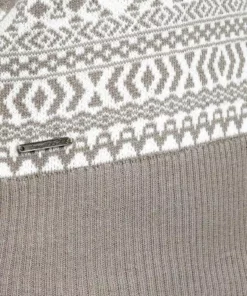 KangaROOS Jacquardpullover im Norweger-Muster mit kleinen Kängurus Offwhite-taupe-gemustert, Marine-hellblau -KangaROOS Verkaufsladen cda81fa0 fce6 5d13 8d6c 8784b85f875c