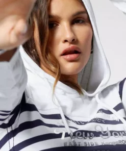 KangaROOS Kapuzenshirt mit goldschimmerndem Metallic-Print im Collage-Style Weiß-marine, Schwarz-weiß 13 KangaROOS Kapuzenshirt mit goldschimmerndem Metallic-Print im Collage-Style Weiß-marine, Schwarz-weiß -KangaROOS Verkaufsladen cdc6041d a0a4 5d8a b4b3 86023d43f0f8