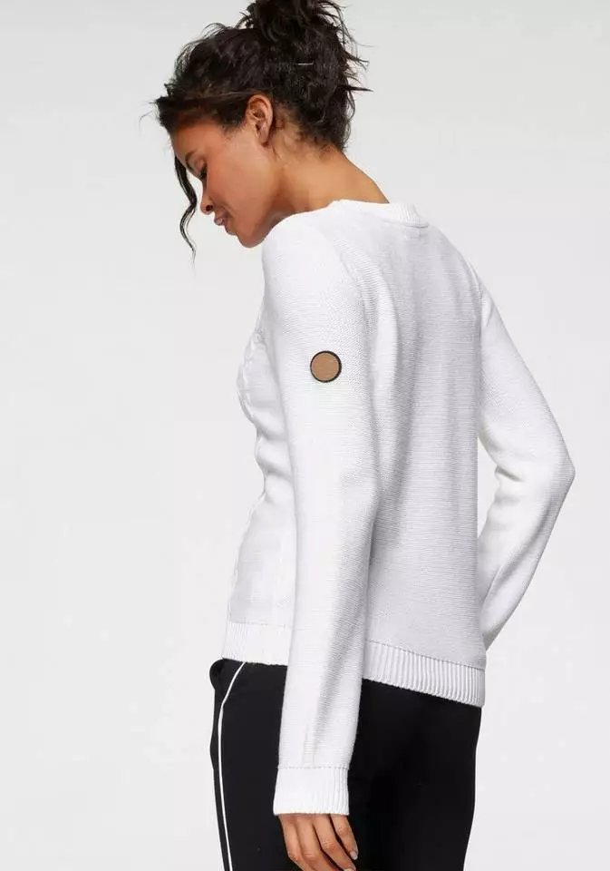 KangaROOS Rundhalspullover mit tollem Zopfmuster - NEUE KOLLEKTION Offwhite, Mittelblau 2 KangaROOS Rundhalspullover mit tollem Zopfmuster - NEUE KOLLEKTION Offwhite, Mittelblau – Bild 2