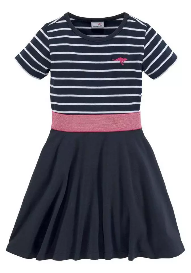 KangaROOS Jerseykleid mit Glitzerband in der Taille 2 KangaROOS Jerseykleid mit Glitzerband in der Taille – Bild 2