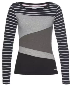 KangaROOS Langarmshirt in tollem Color-Blocking-Design Schwarz-grau, Marine-wei&szlig;-lachs -KangaROOS Verkaufsladen d1803883 0d7b 5da8 af49 9033537ed4c8