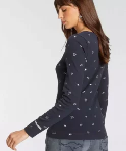 KangaROOS Langarmshirt (Packung, 2er-Pack) im Doppelpack 1x uni + 1x bedruckt - NEUE KOLLEKTION Wei&szlig;-schwarz, Marine-hellgrau-meliert -KangaROOS Verkaufsladen d49e9cfe afb0 5069 9438 ab9c581a617a