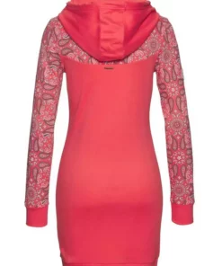 KangaROOS Sweatkleid mit schönem Print im Ärmel- und Brustbereich Hellrot-gemustert, Schwarz-gemustert, Marine-gemustert, Ecru-melange-bedruckt -KangaROOS Verkaufsladen d5cf1418 c7a2 5718 b5b9 98c002b218cd