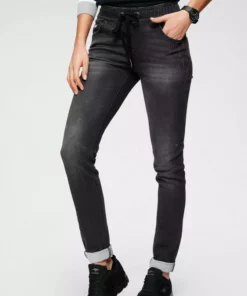 KangaROOS Jogg Pants in Denim-Optik mit elastischem Bündchen Black-used, Dark-rinsed, Blue-used, Schwarz -KangaROOS Verkaufsladen dc80cb66 e730 5ec0 ae80 d25c2e0e6ea6