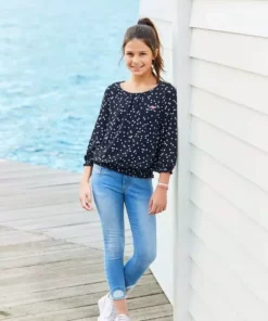 KangaROOS 3/4-Arm-Shirt mit Smokdetails am Saum -KangaROOS Verkaufsladen dd80e134 fc35 5b5b ab7f 99abfd2ace75