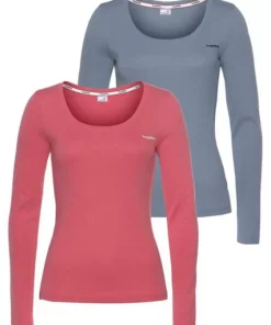 KangaROOS Langarmshirt (Packung, 2-tlg., 2er-Pack) im Doppelpack in toller Basic-Form Marine | grau-meliert, Blau-himbeere, Schwarz-weiß 20 KangaROOS Langarmshirt (Packung, 2-tlg., 2er-Pack) im Doppelpack in toller Basic-Form Marine | grau-meliert, Blau-himbeere, Schwarz-weiß -KangaROOS Verkaufsladen e550e6f0 d246 598f ba5c 8b8c7b62f8c6