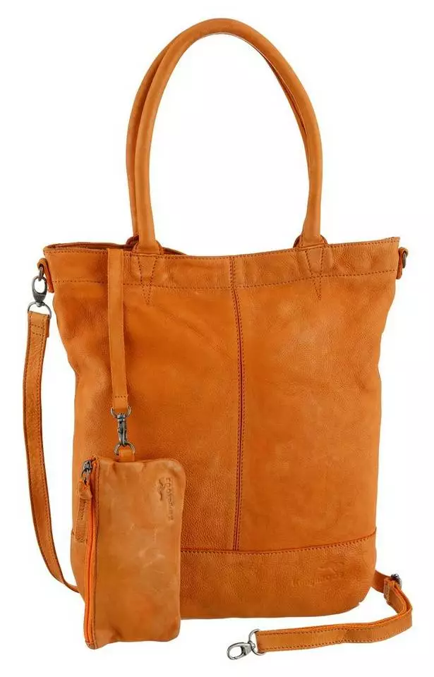 KangaROOS Shopper »Amber«, aus Leder mit abnehmbarer Reißverschluss-Tasche Orange, Grau, Schwarz, Dunkelgrün 5 KangaROOS Shopper »Amber«, aus Leder mit abnehmbarer Reißverschluss-Tasche Orange, Grau, Schwarz, Dunkelgrün – Bild 5
