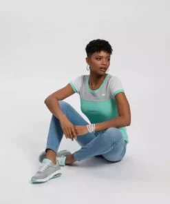 KangaROOS T-Shirt im Colorblocking-Stil Hellgrau-meliert-grün-weiß, Marine-colorblocking, Weiß-schwarz-hellgrau-meliert -KangaROOS Verkaufsladen eb10dc8a db07 5edd 95a9 d3ea48d46e54