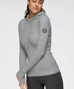 KangaROOS Kapuzenpullover im feinen Zopf-Strick-Design Rosa-weiß-meliert, Grau-wollweiß-melange, Dunkelbeige-wollweiß-melange, Blau-weiß-meliert -KangaROOS Verkaufsladen ec307bdd 5c85 5605 832a fc1febfbbda5