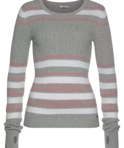 KangaROOS Rundhalspullover im stilvollem Streifen-Design Hellgrau-weiß-rosa, Rot-marine-weiß -KangaROOS Verkaufsladen ec3cda74 d63e 5601 a688 220febe1d5c1