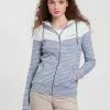 KangaROOS Kapuzensweatjacke mit Colourblocking im Uni-Alloverdruck-Mix - NEUE KOLLEKTION Ecru-meliert, Blau, Marine-rosa