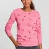 KangaROOS Strickpullover mit fruchtigem Kirschen-Druck Marine, Pink
