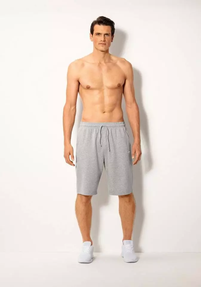 KangaROOS Relaxshorts aus weicher Sweatware Schwarz, Grau-meliert 5 KangaROOS Relaxshorts aus weicher Sweatware Schwarz, Grau-meliert – Bild 5