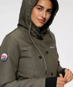 KangaROOS Funktionsparka im modischen Pünktchen-Print Bordeaux-mauve-gepunktet, Marine-weiß-gepunktet, Khaki-grau-gepunktet, Schwarz-weiß-gepunktet -KangaROOS Verkaufsladen f12633b3 1ac6 5142 bbb5 52187006f73f