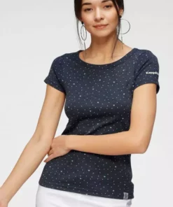 KangaROOS T-Shirt im Allover- oder mit Front-Druck Weiß, Marine-meliert, Koralle, Schwarz -KangaROOS Verkaufsladen f4b699f2 a48a 5f09 a102 3c5f3eb99b01