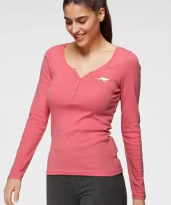 KangaROOS Langarmshirt mit Känguru-Logodruck und Knopfleiste - NEUE KOLLEKTION Himbeere-meliert, Schwarz 11 KangaROOS Langarmshirt mit Känguru-Logodruck und Knopfleiste - NEUE KOLLEKTION Himbeere-meliert, Schwarz -KangaROOS Verkaufsladen f4dbd9e2 c678 5ae9 8fa2 e55e2b7fc9ef