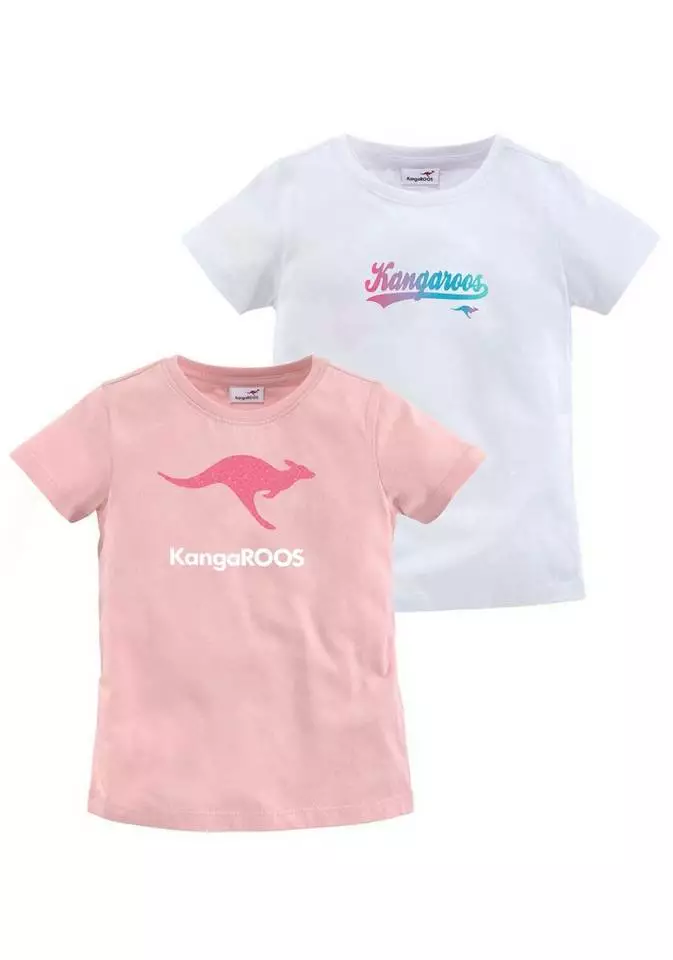 KangaROOS T-Shirt (Packung, 2-tlg) 2 KangaROOS T-Shirt (Packung, 2-tlg) – Bild 2