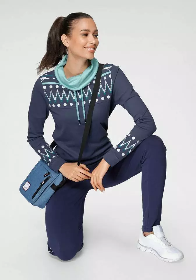 KangaROOS Sweatshirt mit trendigem Druck vorn und an den Ärmeln Rosa-blau-bedruckt, Offwhite-rosa-bedruckt, Blau-mint-bedruckt, Anthrazit-hellgrau-bedruckt 4 KangaROOS Sweatshirt mit trendigem Druck vorn und an den Ärmeln Rosa-blau-bedruckt, Offwhite-rosa-bedruckt, Blau-mint-bedruckt, Anthrazit-hellgrau-bedruckt – Bild 4