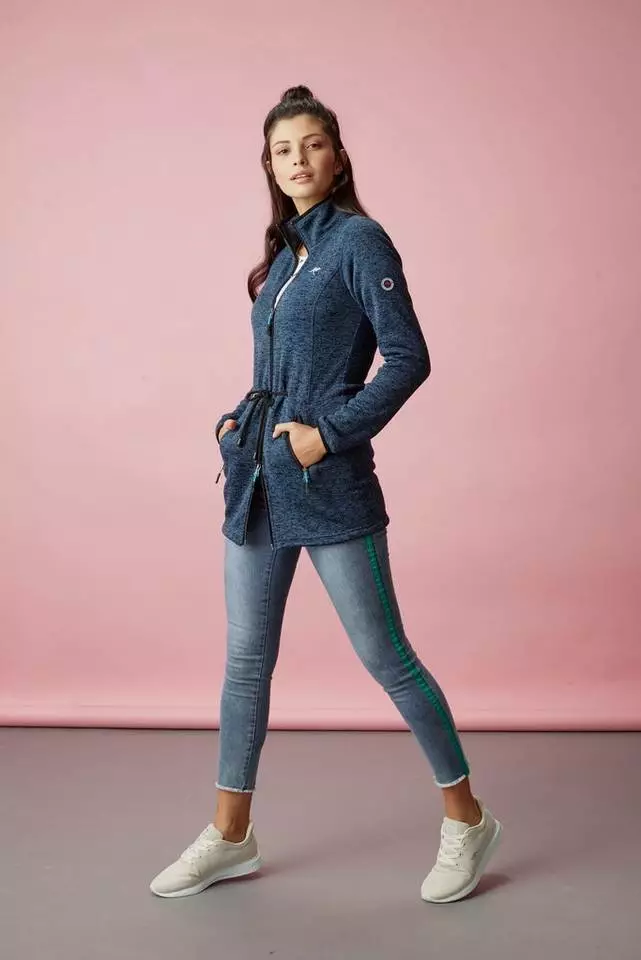 KangaROOS Strickfleecejacke mit Stehkragen und 2-Wege-Reißverschluss 2 KangaROOS Strickfleecejacke mit Stehkragen und 2-Wege-Reißverschluss – Bild 2