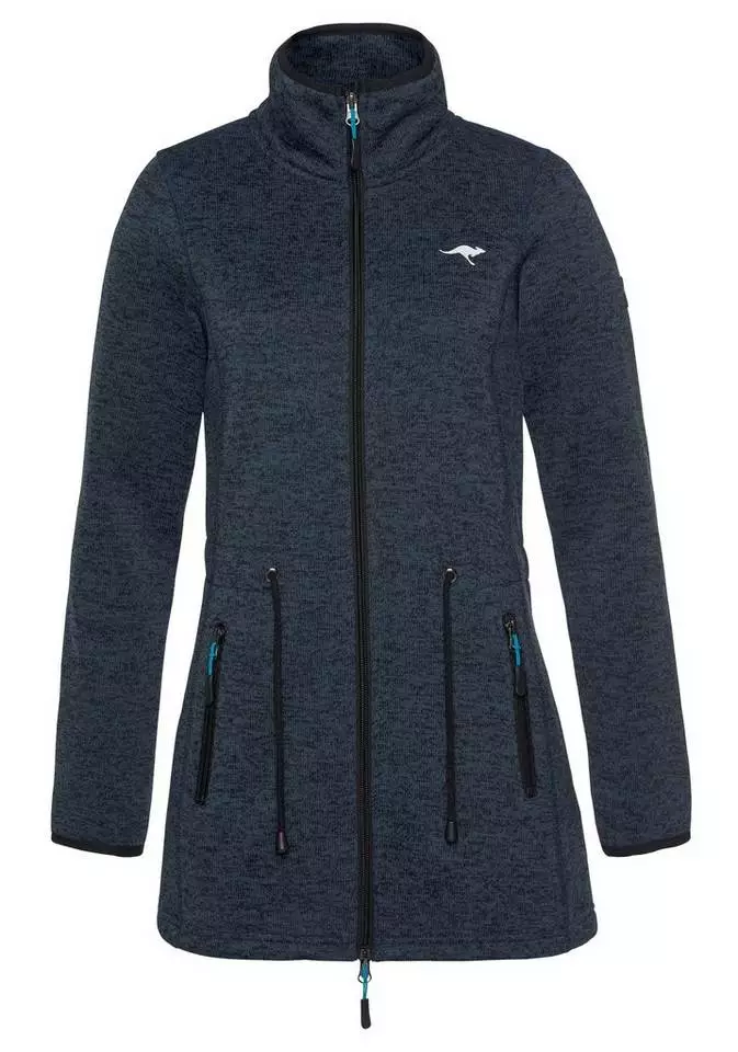 KangaROOS Strickfleecejacke mit Stehkragen und 2-Wege-Reißverschluss 3 KangaROOS Strickfleecejacke mit Stehkragen und 2-Wege-Reißverschluss – Bild 3