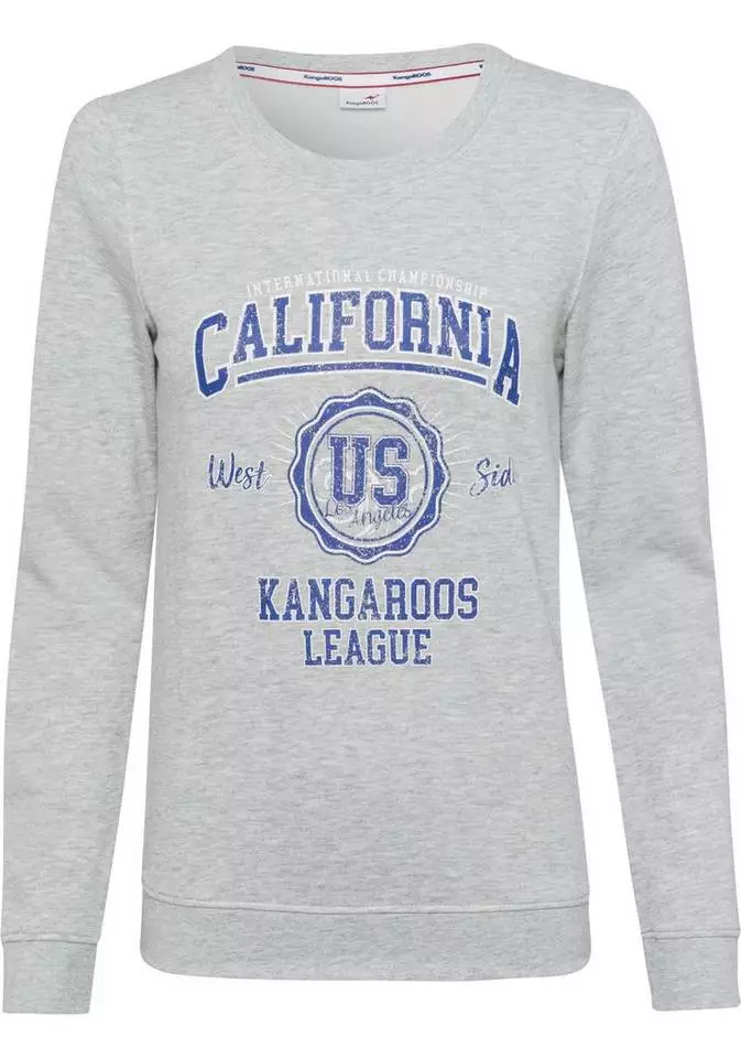 KangaROOS Sweater mit collem Frontprint im College-Look - NEUE KOLLEKTION 5 KangaROOS Sweater mit collem Frontprint im College-Look - NEUE KOLLEKTION – Bild 5